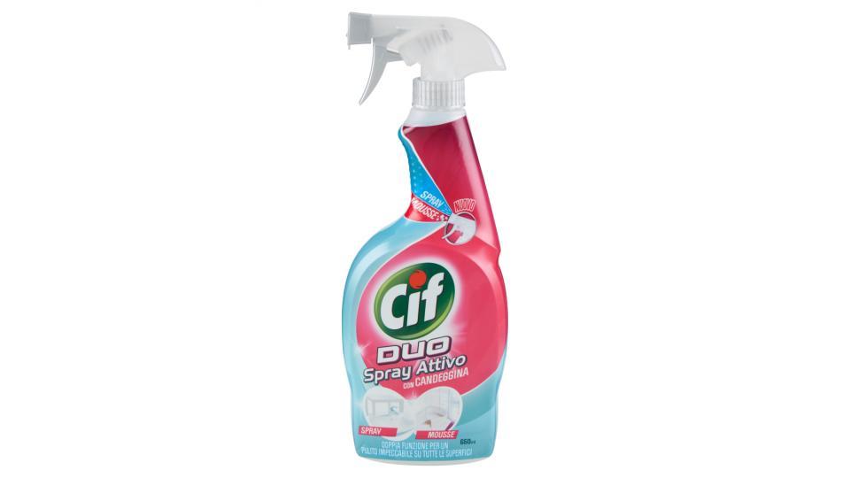 Cif Duo Spray Attivo con Candeggina