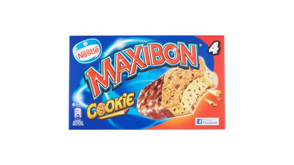 MAXIBON MOTTA COOKIE biscotto con gelato e granella di cioccolato con copertura al cacao