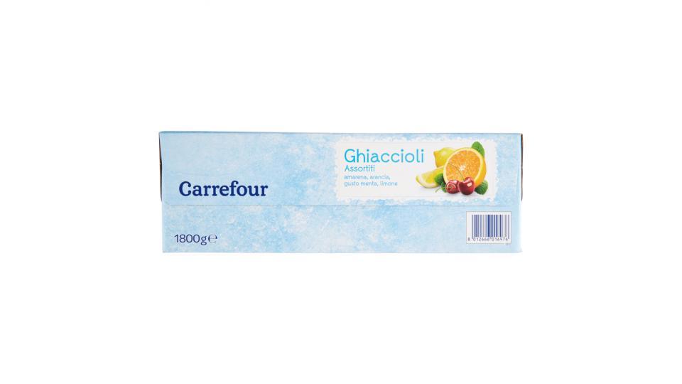 Carrefour Ghiaccioli Assortiti amarena, arancia, gusto menta, limone