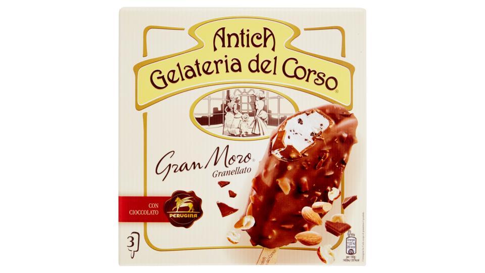 ANTICA GELATERIA DEL CORSO GRAN MORO gelato panna con cioccolato al latte e mandorle