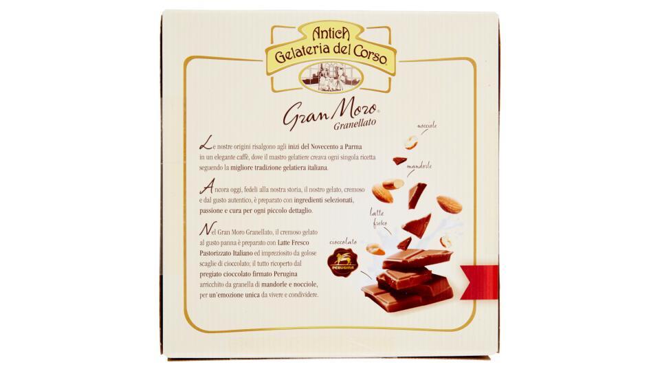ANTICA GELATERIA DEL CORSO GRAN MORO gelato panna con cioccolato al latte e mandorle