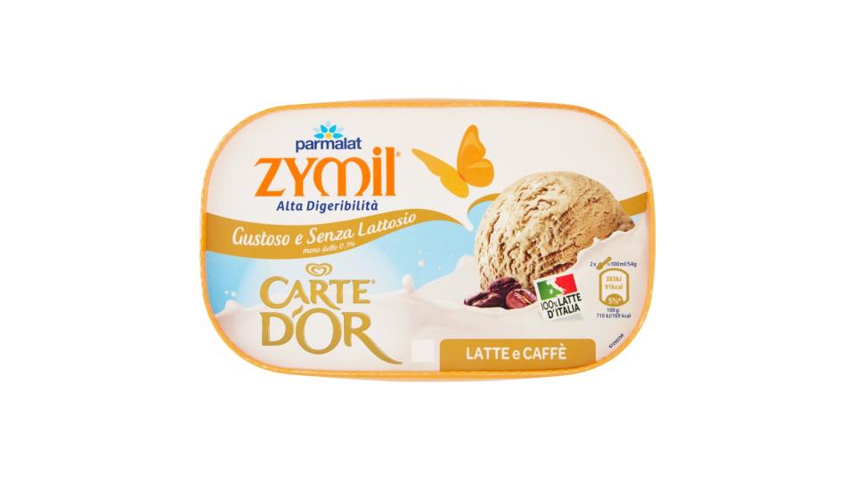 Carte D'Or e Zymil Gelato senza lattosio Latte e Caffè