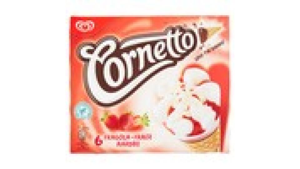 Cornetto Fragola 6 pezzi