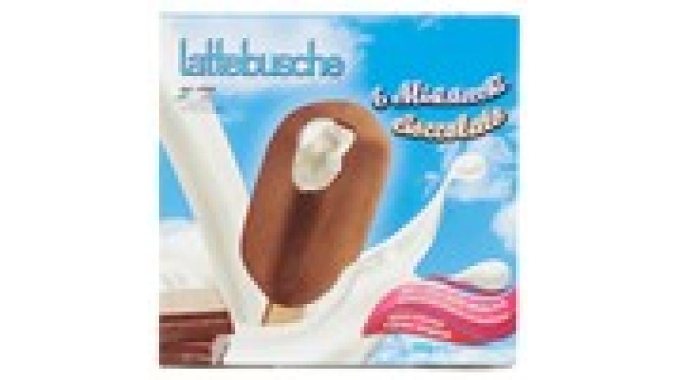 Lattebusche 6 Ministecchi gelato alla panna ricoperto di cioccolato al latte