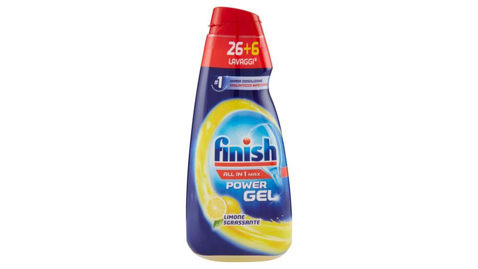 Finish Tutto in 1 Max Powergel limone sgrassante