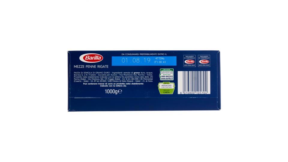 Barilla Mezze Penne Rigate n.70 Box