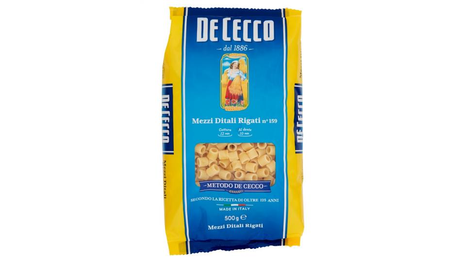 De Cecco Mezzi ditali rigati n° 159