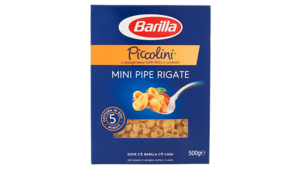 Barilla Piccolini Mini Pipe Rigate