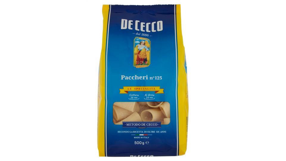 De Cecco Le Specialità Paccheri n° 125