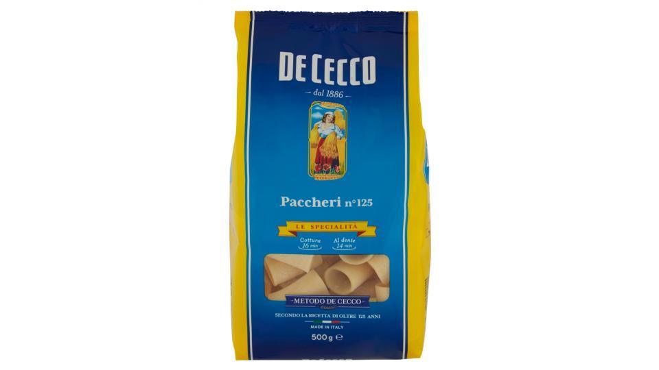 De Cecco Le Specialità Paccheri n° 125