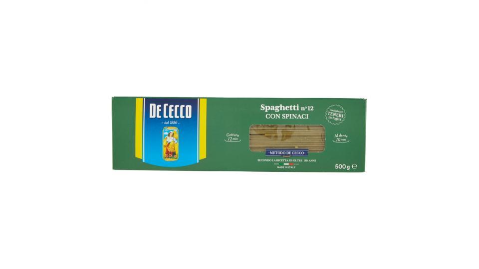 De Cecco Spaghetti n° 12 con Spinaci