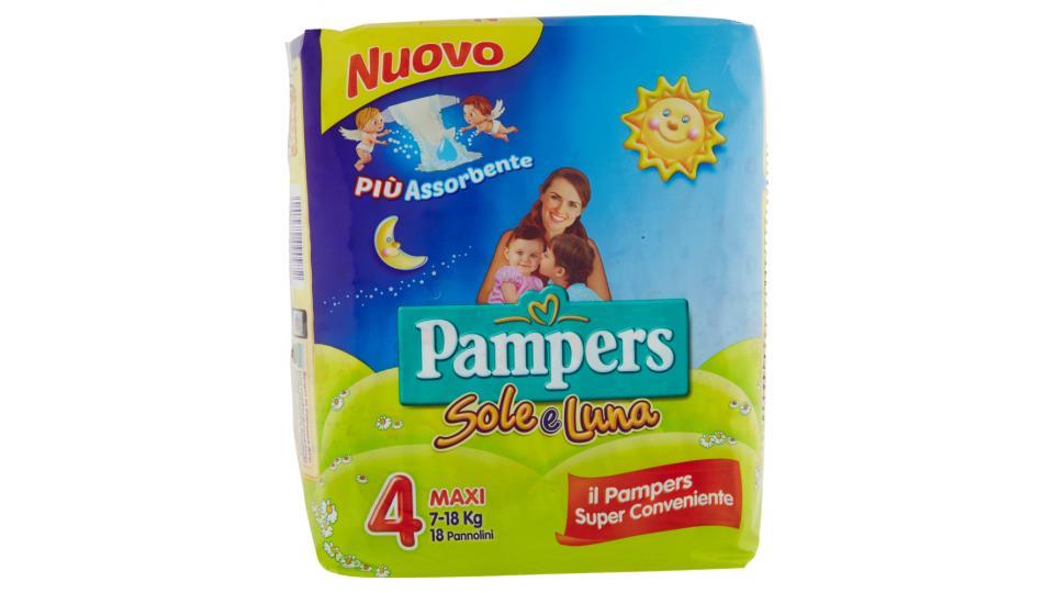 Pampers Sole e Luna Maxi x18