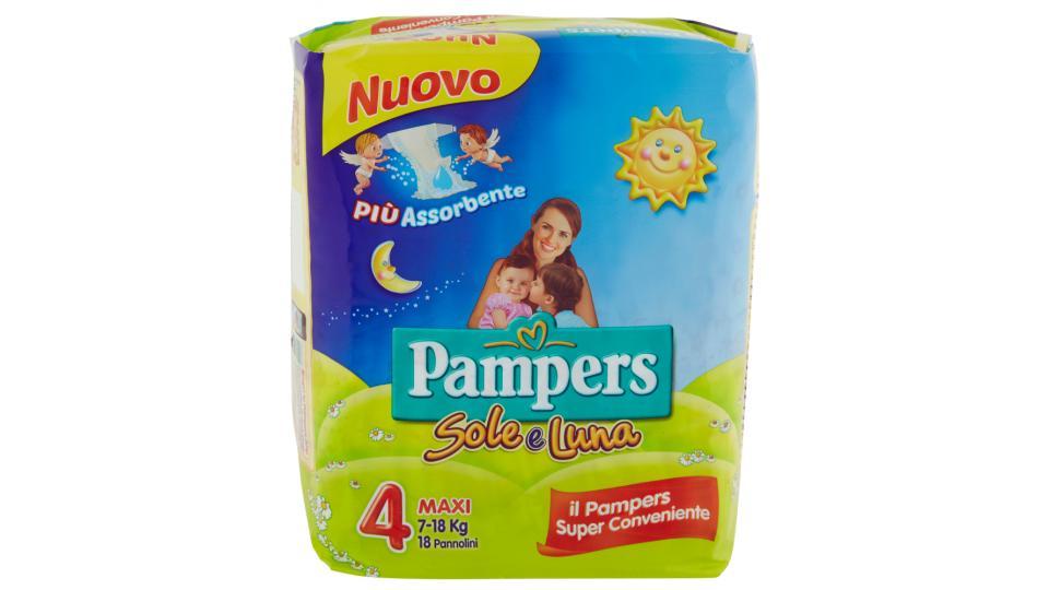 Pampers Sole e Luna Maxi x18