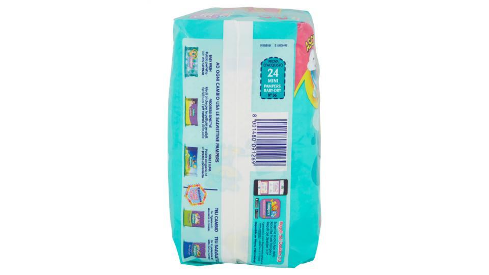 Pampers Baby Dry Downcount Mini x24