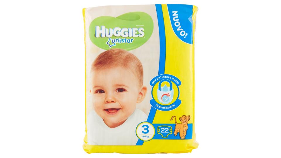 Huggies unistar 3 4-9 kg