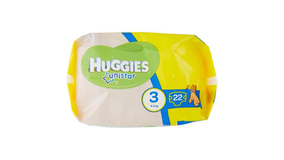 Huggies unistar 3 4-9 kg