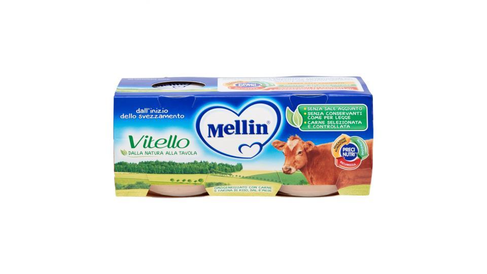 Mellin Vitello Omogeneizzato con Carne e Farina di Riso