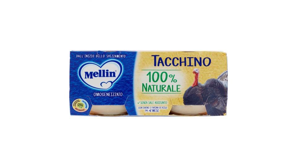 Mellin Tacchino Omogeneizzato con Carne e Farina di Riso