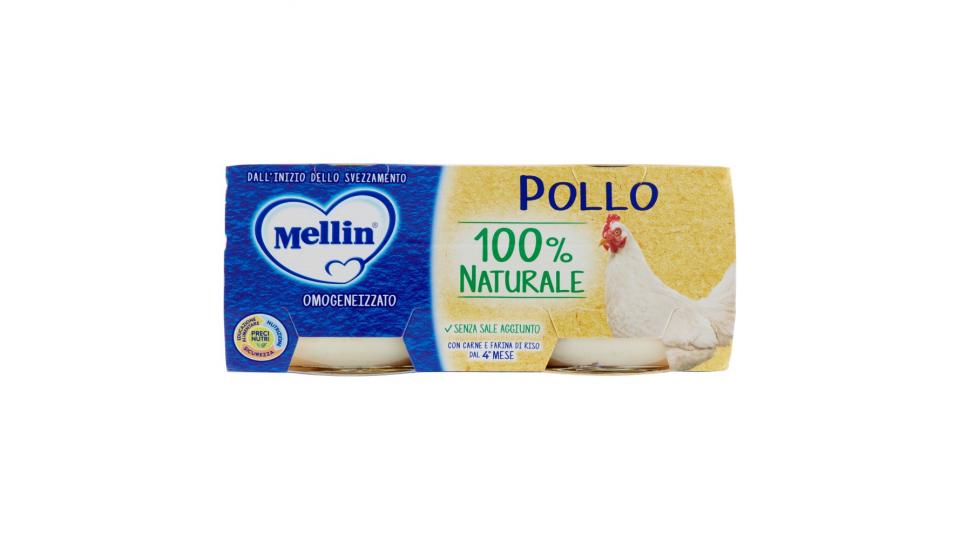 Mellin Pollo Omogeneizzato con Carne e Farina di Riso