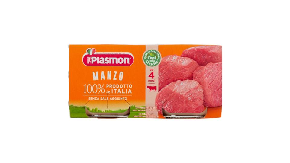 Plasmon Manzo Omogeneizzato con manzo e cereale