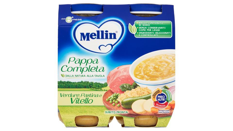 Mellin Pappa Completa Verdure, Pastina e Vitello