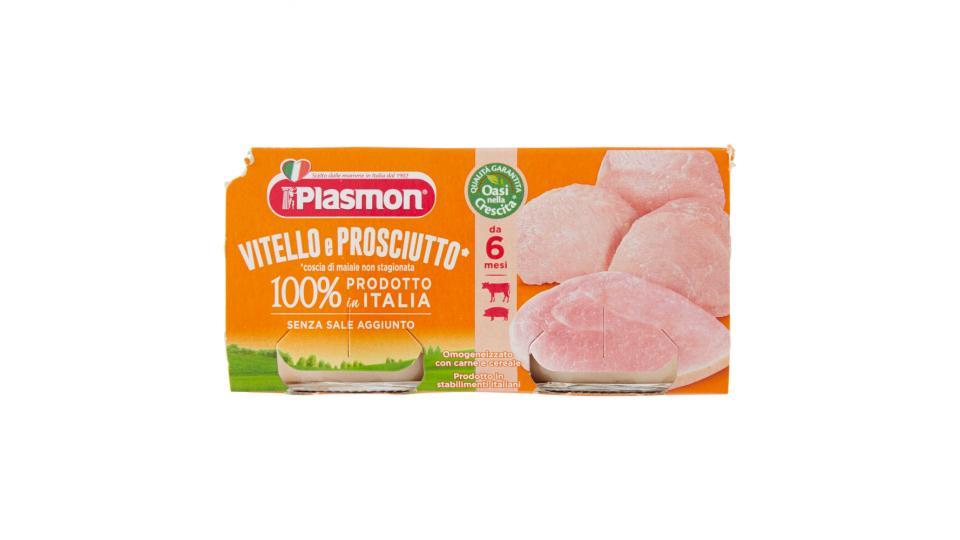 Plasmon Vitello e Prosciutto* Omogeneizzato con carne e cereale