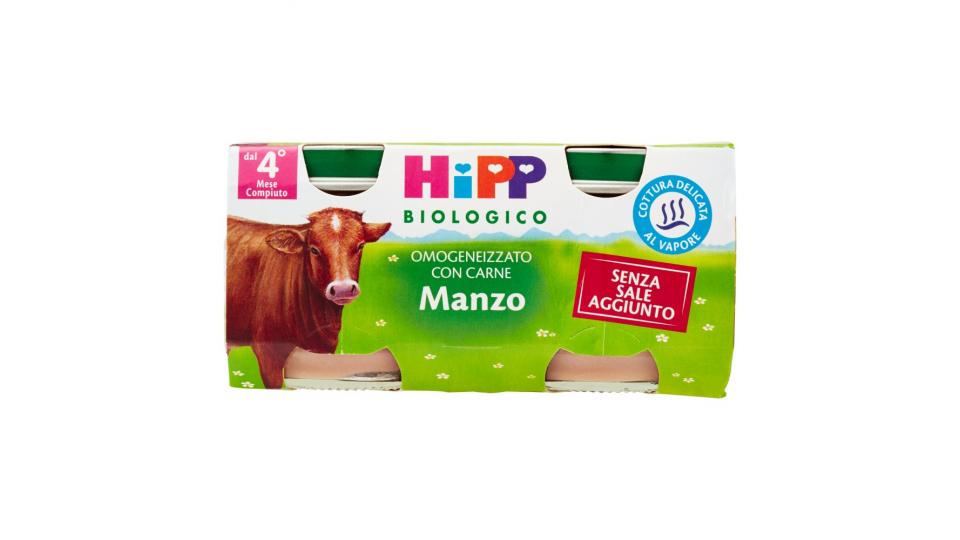HiPP Biologico Omogeneizzato con Carne Manzo
