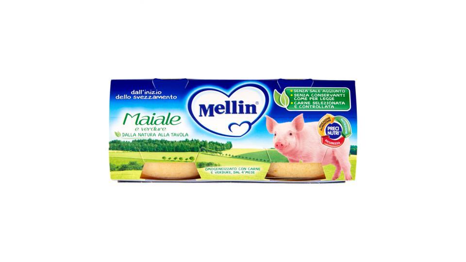 Mellin Maiale e verdure Omogeneizzato con Carne e Verdure