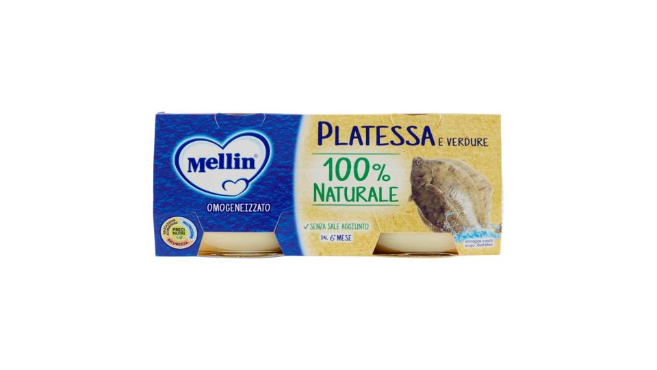 Mellin Platessa e verdure Omogeneizzato