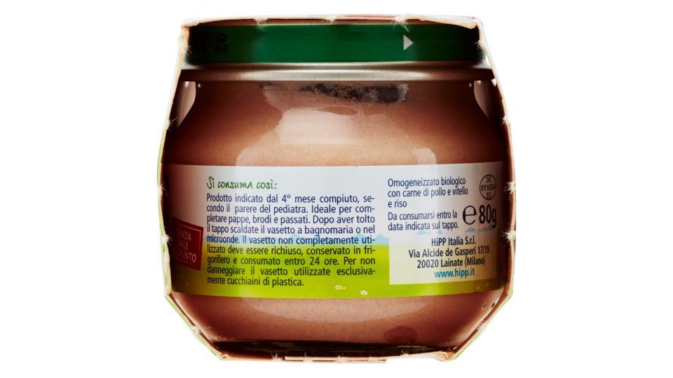 HiPP Biologico Omogeneizzato con Carne Pollo e vitello