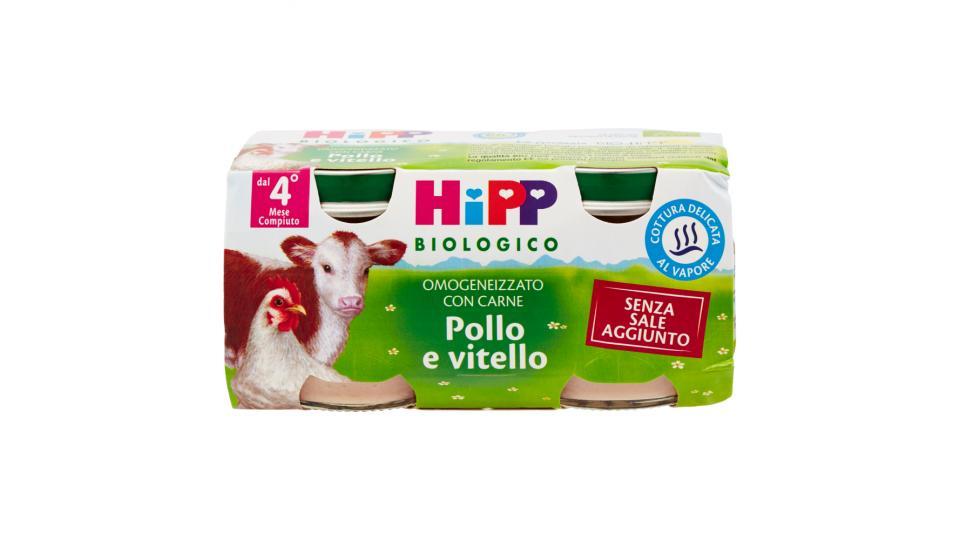 HiPP Biologico Omogeneizzato con Carne Pollo e vitello