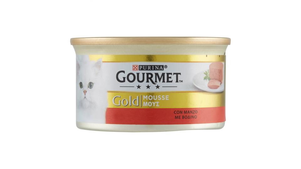 PURINA GOURMET Gold Gatto Mousse con manzo lattina