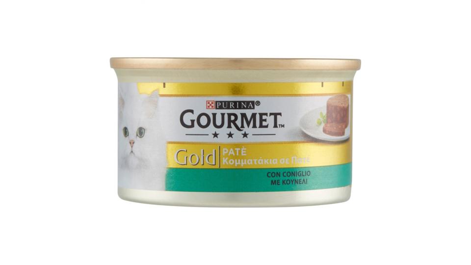 PURINA GOURMET Gold Gatto Patè con Coniglio lattina