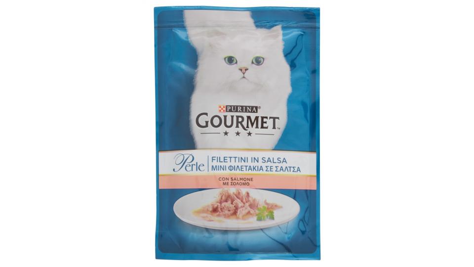 PURINA GOURMET Perle Gatto Filettini in salsa con salmone busta