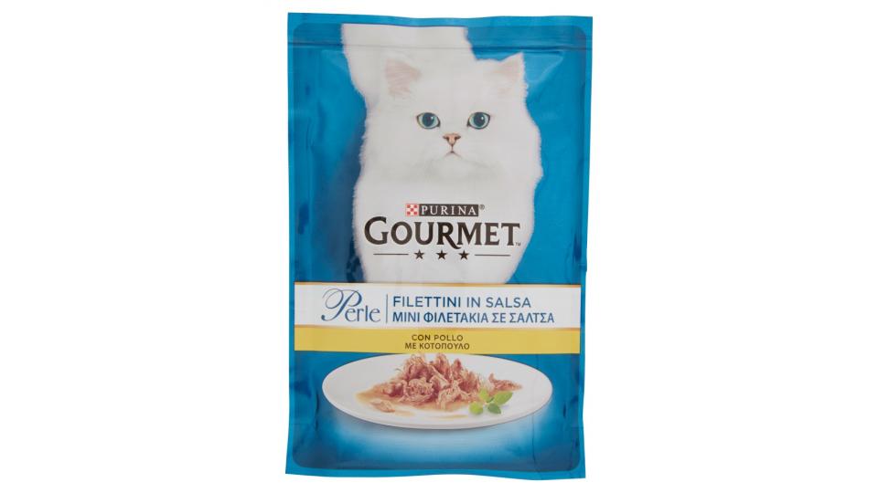 PURINA GOURMET Perle Gatto Filettini in salsa con pollo busta