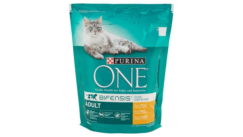 PURINA ONE BIFENSIS Gatto Crocchette Adult Ricco in Pollo e Cereali Integrali Sacco