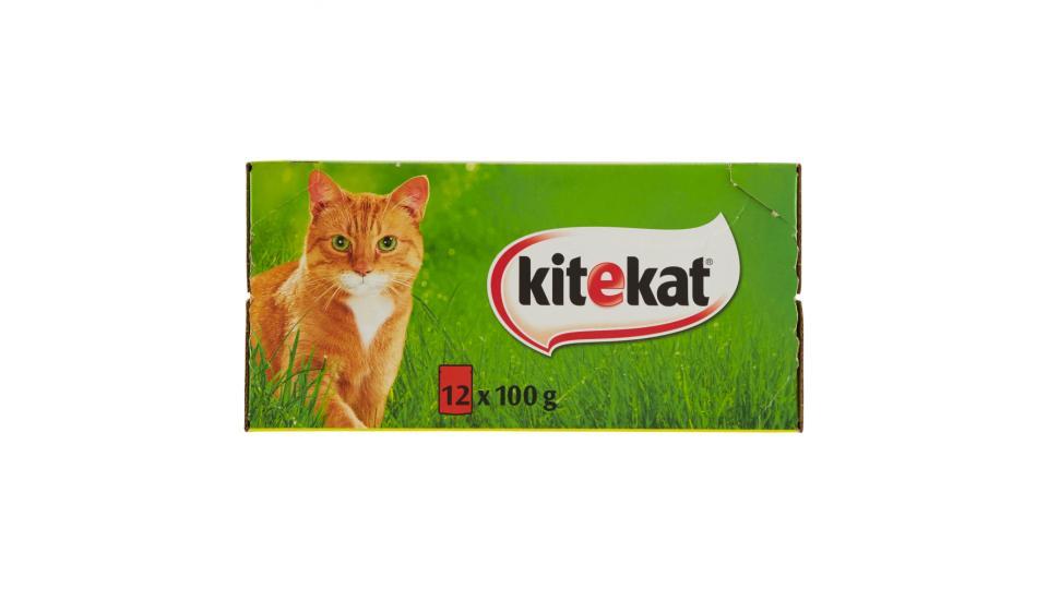 kitekat la Simpatica Canaglia in Salsa con Pollo, Manzo, Anatra, Salmone