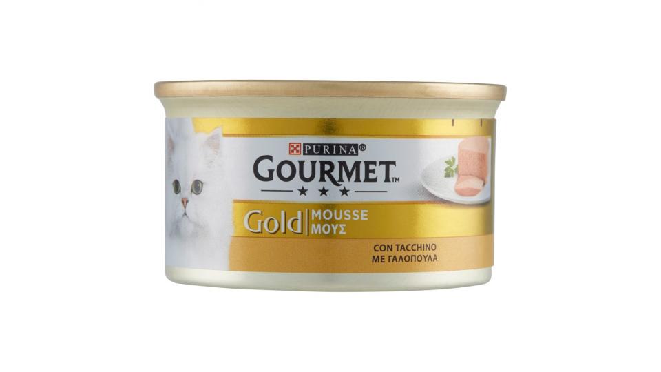 PURINA GOURMET Gold Gatto Mousse con Tacchino lattina