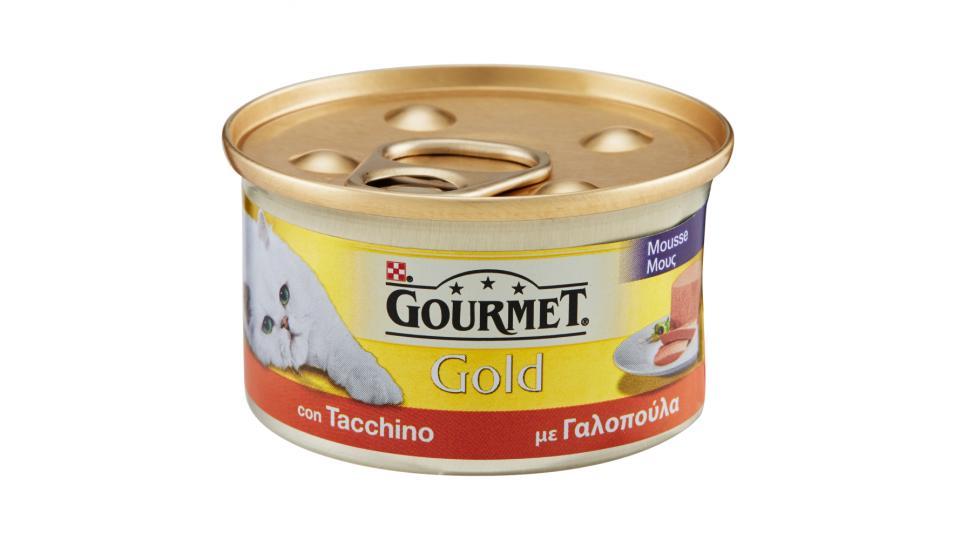PURINA GOURMET Gold Gatto Mousse con Tacchino lattina