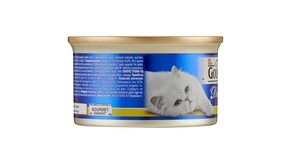 PURINA GOURMET Diamant Gatto Sfilaccetti con pollo delicato lattina