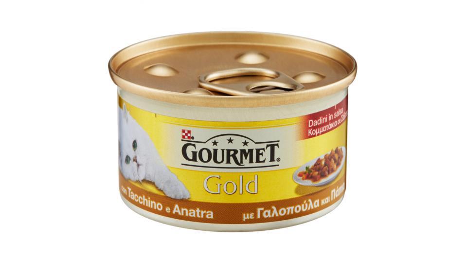 PURINA GOURMET Gold Gatto Dadini in salsa con Tacchino e Anatra lattina