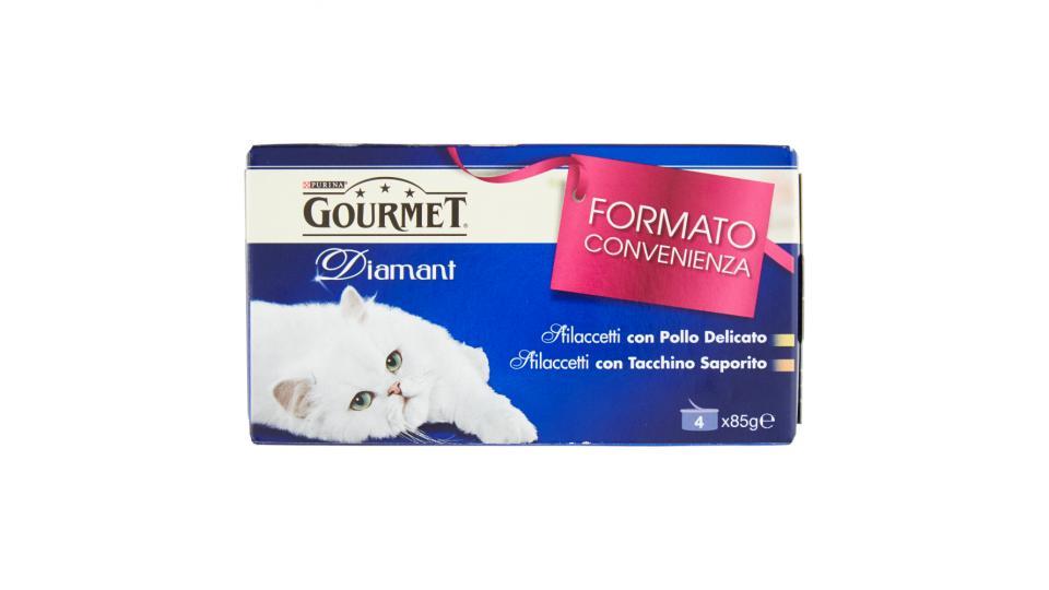 PURINA GOURMET Diamant Gatto con Pollo Delicato e con Tacchino Saporito