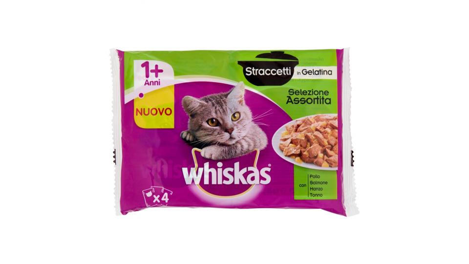 whiskas Straccetti in Gekatina Selezione Assortita 1+