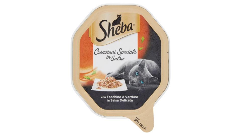 Sheba Creazioni Speciali in Salsa con Tacchino e Verdure in Salsa Delicata