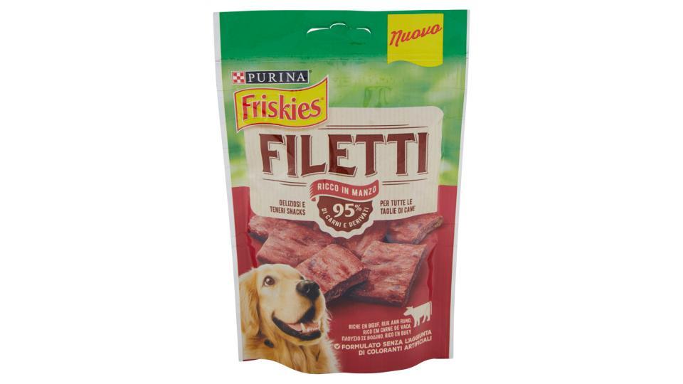 PURINA FRISKIES Cane Snack FILETTI Ricco in Manzo busta