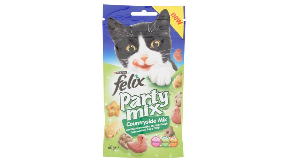 Felix Party mix Countryside mix aromatizzato con anatra, tacchino e coniglio