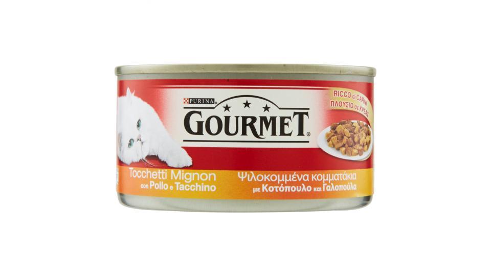 PURINA GOURMET Gatto Sigillo Oro Tocchetti Mignon con Pollo e Tacchino lattina