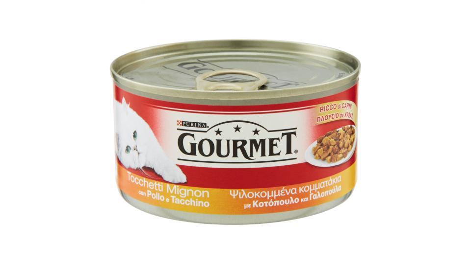 PURINA GOURMET Gatto Sigillo Oro Tocchetti Mignon con Pollo e Tacchino lattina