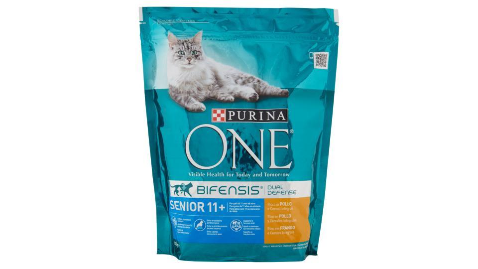 PURINA ONE BIFENSIS Gatto Crocchette SENIOR11+ Cat Ricco in Pollo e Cereali Integrali Sacco