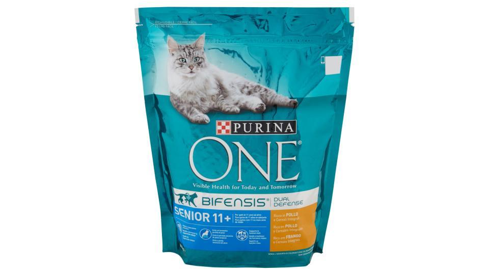 PURINA ONE BIFENSIS Gatto Crocchette SENIOR11+ Cat Ricco in Pollo e Cereali Integrali Sacco